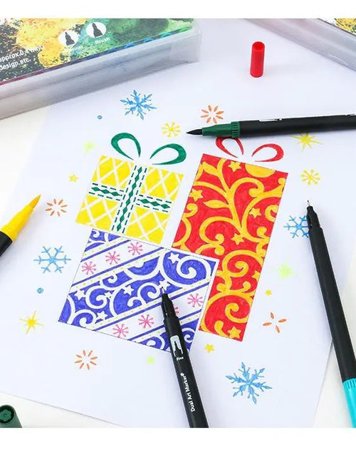 Load image into Gallery viewer, Amazon Dual-Head Watercolor Markers 24 Colors Set
