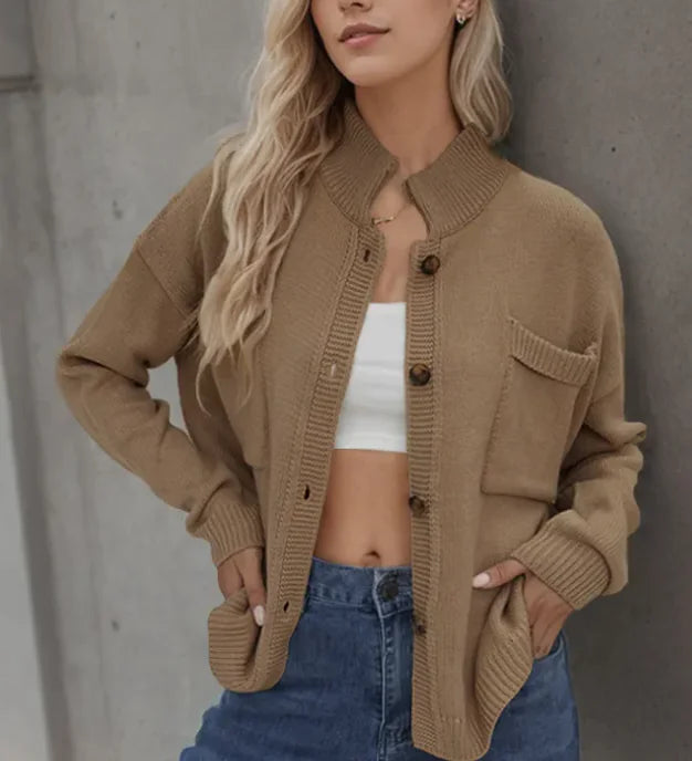 Cozy Knit Button Up
