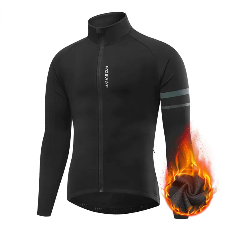 Men's Fleece Cycling Clothing for Outdoor Sports