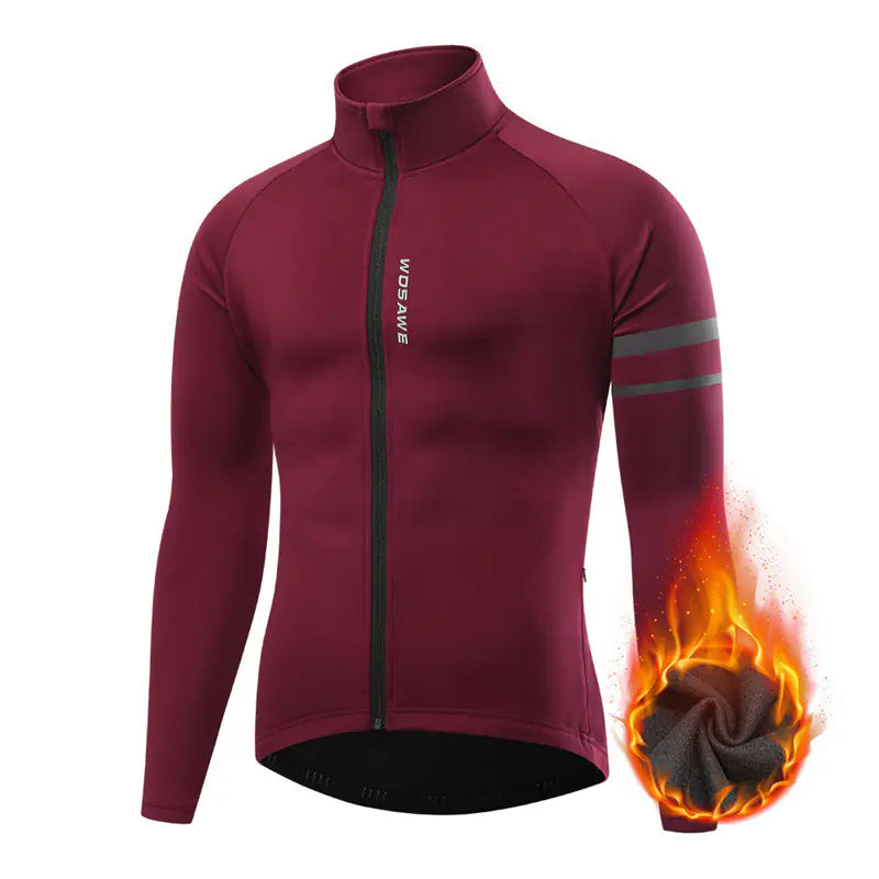 Men's Fleece Cycling Clothing for Outdoor Sports