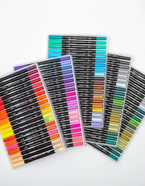 Load image into Gallery viewer, Amazon Dual-Head Watercolor Markers 24 Colors Set
