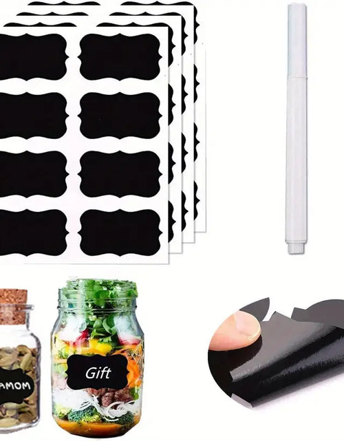 Load image into Gallery viewer, 120pcs Erasable Chalkboard Labels with Pen for Jars
