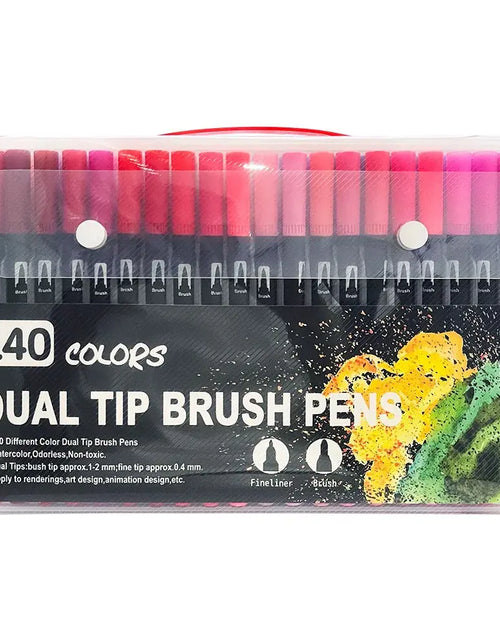 Load image into Gallery viewer, Amazon Dual-Head Watercolor Markers 24 Colors Set
