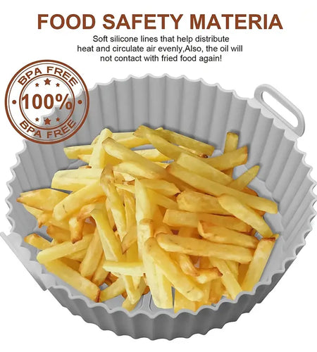 2pcs Reusable Silicone Cushions for Air Fryer & Oven