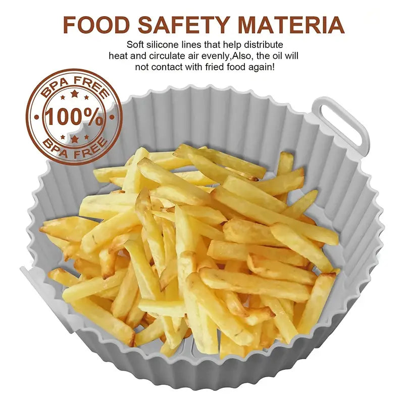 2pcs Reusable Silicone Cushions for Air Fryer & Oven