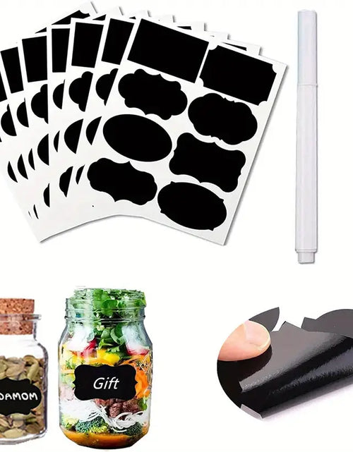 Load image into Gallery viewer, 120pcs Erasable Chalkboard Labels with Pen for Jars

