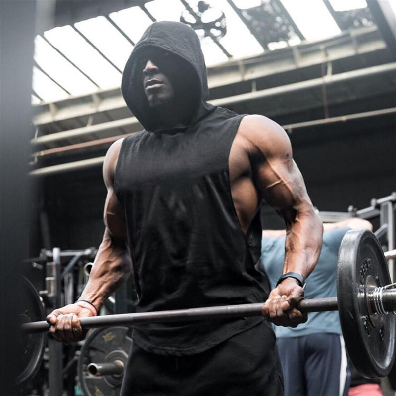 Men's GYM Sleeveless Hoodies